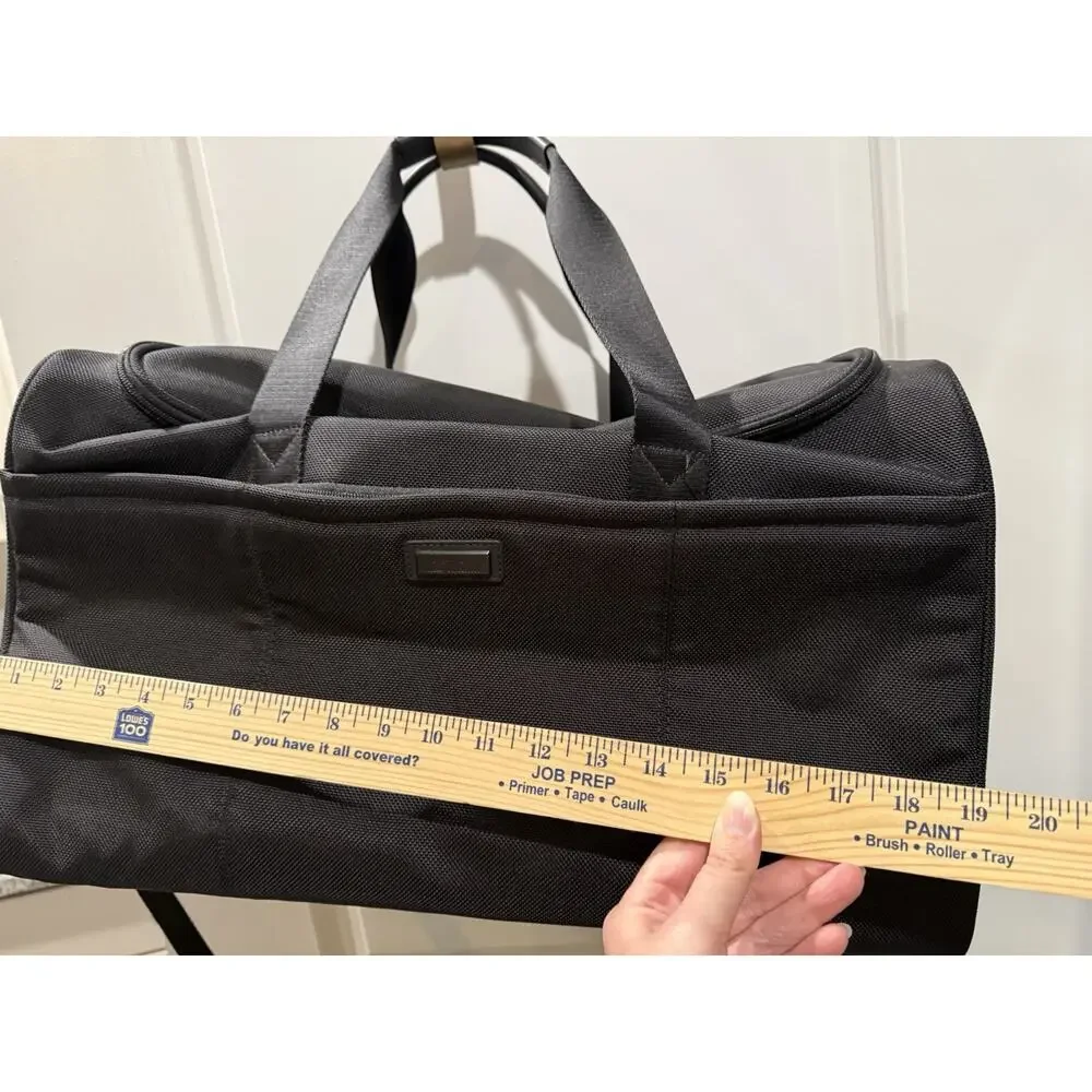 Hartmann Black Ballistic Nylon Duffel Bag Travel Weekender Carry On